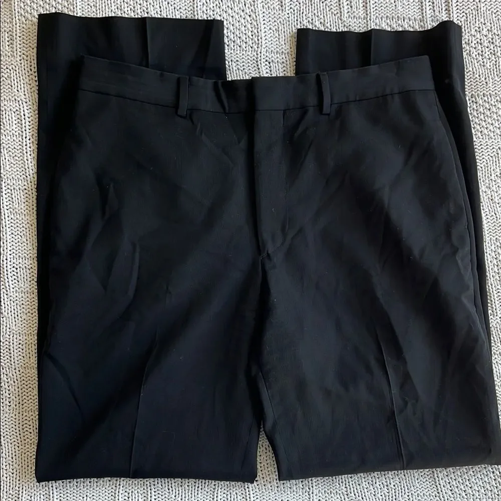 Banana Republic Pants Mens 32X32 100% Wool Black Lanificio F.lli Cerruti